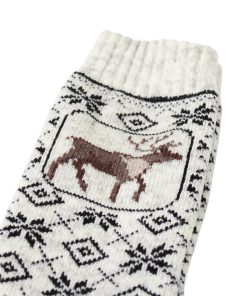 uldsok med rensdyrmotiv