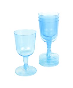 Flergangsservice vinglas blå