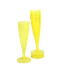 Flergangsservice champagneglas gule