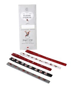 Stjernestrimler fra Brammingnisser 60 strimler, 15 færdige stjerner, måler 1,5x45cm