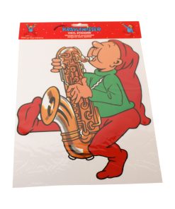Brammingnisse med saxofon i vinyl 1/ark 27 cm