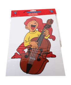 Brammingnisse med tromme i vinyl 1/ark 28 cm