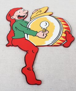 bramming nisse med stortromme til ophæng