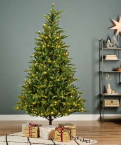 Allison kunstigt juletræ 240 cm med LED i stue