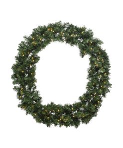 imperial kunstig led gran krans diameter 50 centimeter til dekorationer ude og inde